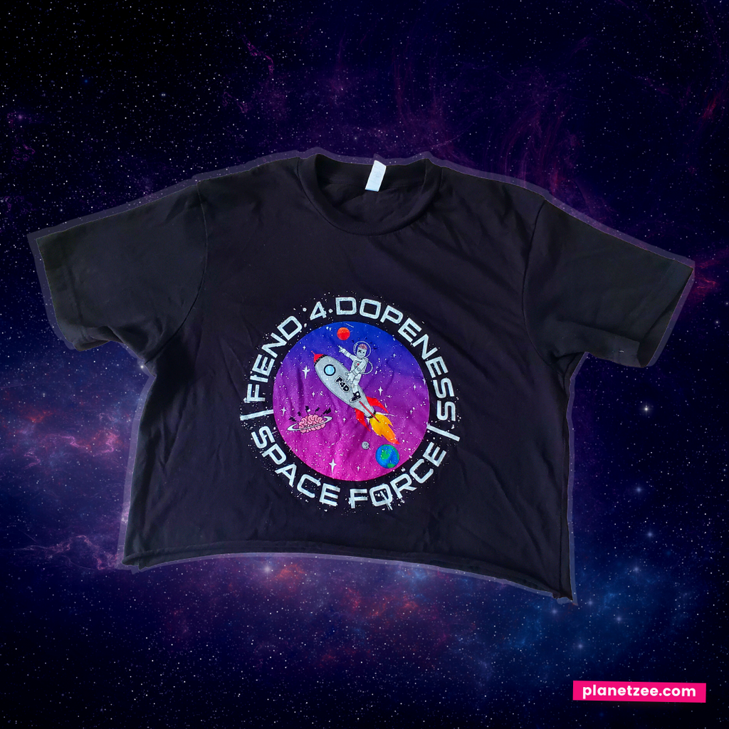 Fiend 4 Dopeness "Space Force" Crop Top Tee