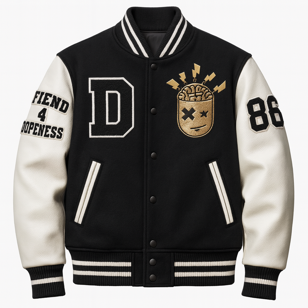 Fiend 4 Dopeness- Greatness is Grand Varsity Jacket